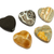 Stress-relieving stones, 'Elegant Heart Amulet' (pair) - Heart-Shaped Stones for Stress Relief (Pair) (image 2d) thumbail