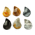 Stress-relieving stones, 'Stability Drop' (pair) - Drop-Shaped Stones for Stress Relief from Mexico (Pair) thumbail