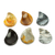 Stress-relieving stones, 'Stability Drop' (pair) - Drop-Shaped Stones for Stress Relief from Mexico (Pair) (image 2b) thumbail