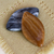 Stress-relieving stones, 'Calming Diamond' (pair) - Handcrafted Diamond-Shaped Stone Amulets (Pair) (image 2) thumbail