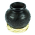 Barro negro decorative mini vase, 'Exquisite Black' - Barro Negro Black Ceramic Decorative Mini Vase