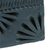 Barro negro mini flower pot, 'Square & Peacock' - Mexican Handmade Barro Negro Black Ceramic Mini Flower Pot