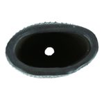 Barro negro mini flower pot, 'Oval & Diamonds' - Barro Negro Black Ceramic Mini Flower Pot Handmade in Mexico