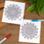 Coloring postcards, 'Oneiric Creativity' (Pair) - Pair of Mandala Coloring Postcards from Mexico thumbail
