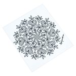 Coloring postcards, 'Relaxing Leaves' (Pair) - Mexican Mandala Coloring Postcards with Leaf Motifs (Pair)