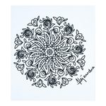 Coloring postcards, 'Tender Emotions' (Pair) - Mandala Coloring Postcards from Mexico (Pair)