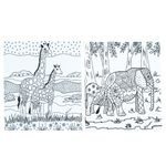 Coloring postcards, 'Relaxing Wildlife' (Pair) - Mexican Coloring Postcards with Wildlife Theme (Pair)