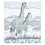 Coloring postcards, 'Relaxing Wildlife' (Pair) - Mexican Coloring Postcards with Wildlife Theme (Pair)