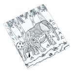 Coloring postcards, 'Relaxing Wildlife' (Pair) - Mexican Coloring Postcards with Wildlife Theme (Pair)