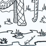 Coloring postcards, 'Relaxing Wildlife' (Pair) - Mexican Coloring Postcards with Wildlife Theme (Pair)