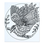 Coloring postcards, 'Bird Enchantment' (Pair) - Mexican Bird Themed Coloring Postcards (Pair)