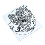 Coloring postcards, 'Bird Enchantment' (Pair) - Mexican Bird Themed Coloring Postcards (Pair)