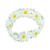 Glass beaded ring, 'Little Snow White Blooms' - Mexican Glass Beaded Ring with Snow White Flowers (image 2b) thumbail