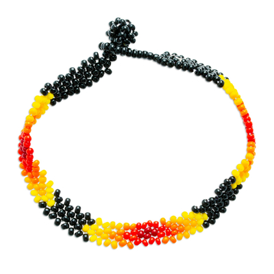 Handcrafted Glass Beaded Bracelet from Mexico