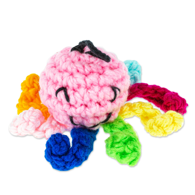 Octopus Crocheted Charm for Handbags Handmade in Mexico