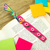 Wood bookmark, 'Reading Hummingbird' - Handmade Floral Bird-Themed Copal Wood Bookmark from Mexico
