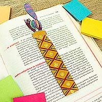 Wood bookmark, 'Reading Feline'