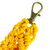 Schlüsselanhänger aus recycelter Baumwolle - Mexikanischer Makramee-Schlüsselanhänger aus recycelter Baumwolle in Ringelblume