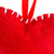 Filzornament - Mexikanisches rotes Herzornament, handgefertigt aus Filz
