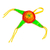 Felt ornament, 'Holiday Piñata' - Mexican Colorful Piñata Ornament Handcrafted from Felt (image 2b) thumbail