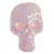 Ceramic magnet, 'Skull in Pink' - Light Pink Day of the Dead Skull Ceramic Magnet from Mexico