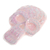Ceramic magnet, 'Skull in Pink' - Light Pink Day of the Dead Skull Ceramic Magnet from Mexico (image 2b) thumbail