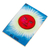 Decoupage wood magnet, 'Burning Sun' - Mexican Wood Magnet with Red Sun Decoupage (image 2b) thumbail