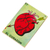 Decoupage wood magnet, 'Folk Heart' - Mexican Wood Magnet with Red Heart Decoupage (image 2b) thumbail