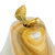 Onyx sculpture, 'Eris Pear' - Onyx and Brass Pear Sculpture from Mexico (image 2f) thumbail
