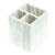 Marble silverware server, 'Organized Elegance' - Pale Grey Marble Silverware Server Crafted in Mexico (image 2b) thumbail
