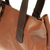 Leather shoulder bag, 'Redwood Afternoon' - Genuine Leather Shoulder Bag Crafted by Artisan in Two-Tone