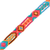 Cotton wristband bracelet, 'Pink Geometry' - Handwoven Cotton Wristband Bracelet with Geometric Motifs (image 2d) thumbail