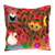 Kissenbezug aus bestickter Baumwolle - Handgefertigter Kissenbezug aus Baumwolle mit tropischer Blumenstickerei
