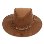 Leather hat, 'Classic Look in Brown' - Handcrafted Brown Leather Hat from Mexico