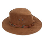 Leather hat, 'Classic Look in Brown' - Handcrafted Brown Leather Hat from Mexico