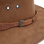 Leather hat, 'Classic Look in Brown' - Handcrafted Brown Leather Hat from Mexico