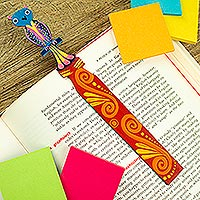 Wood bookmark, 'Reading Owl'