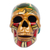 Ceramic skull, 'Aztec Goddess of Agave' - Aztec Goddess of Agave Handmade Ceramic Skull Sculpture thumbail