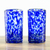 Recycled blown juice glasses, 'Vibrant Cobalt' (pair) - 2 Hand-blown Blue Juice Glasses Crafted with Recycled Glass thumbail