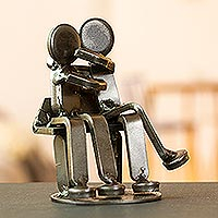 Featured review for Recycled auto parts figurine, Affectionate Lovers