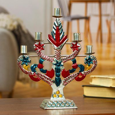 Tin candelabra, Prosperity Tree
