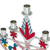 Tin candelabra, 'Prosperity Tree' - Embossed Tin Christmas Candelabra in Colorful Palette (image 2g) thumbail