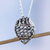 Sterling silver pendant necklace, 'Agave Heart' - Agave Heart Sterling Silver Pendant Necklace from Mexico thumbail