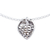 Sterling silver pendant necklace, 'Agave Heart' - Agave Heart Sterling Silver Pendant Necklace from Mexico (image 2d) thumbail