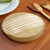 Cotton tortilla holder, 'Warmer in Sepia' - Artisan Crafted Cotton Fabric Tortilla Pouch from Mexico