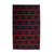 Cotton area rug, 'Stripe Symphony' (4x6.5) - 4x6.5 Black and Red Striped Cotton Rug Hand-Woven in Mexico