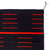 Cotton area rug, 'Stripe Symphony' (4x6.5) - 4x6.5 Black and Red Striped Cotton Rug Hand-Woven in Mexico