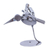 Recycled scrap metal statuette, 'Powerful Flight' - Handcrafted Recycled Scrap Metal Bird Statuette