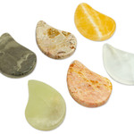 Stress-relieving stones, 'Heavenly Connection' (set of 2) - Set of 2 Ying and Yang Marble Stress-Relieving Stones