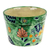 Ceramic flower pot, 'Laurel Beauty' - Talavera Ceramic Flower Pot with Leafy and Floral Motifs (image 2b) thumbail